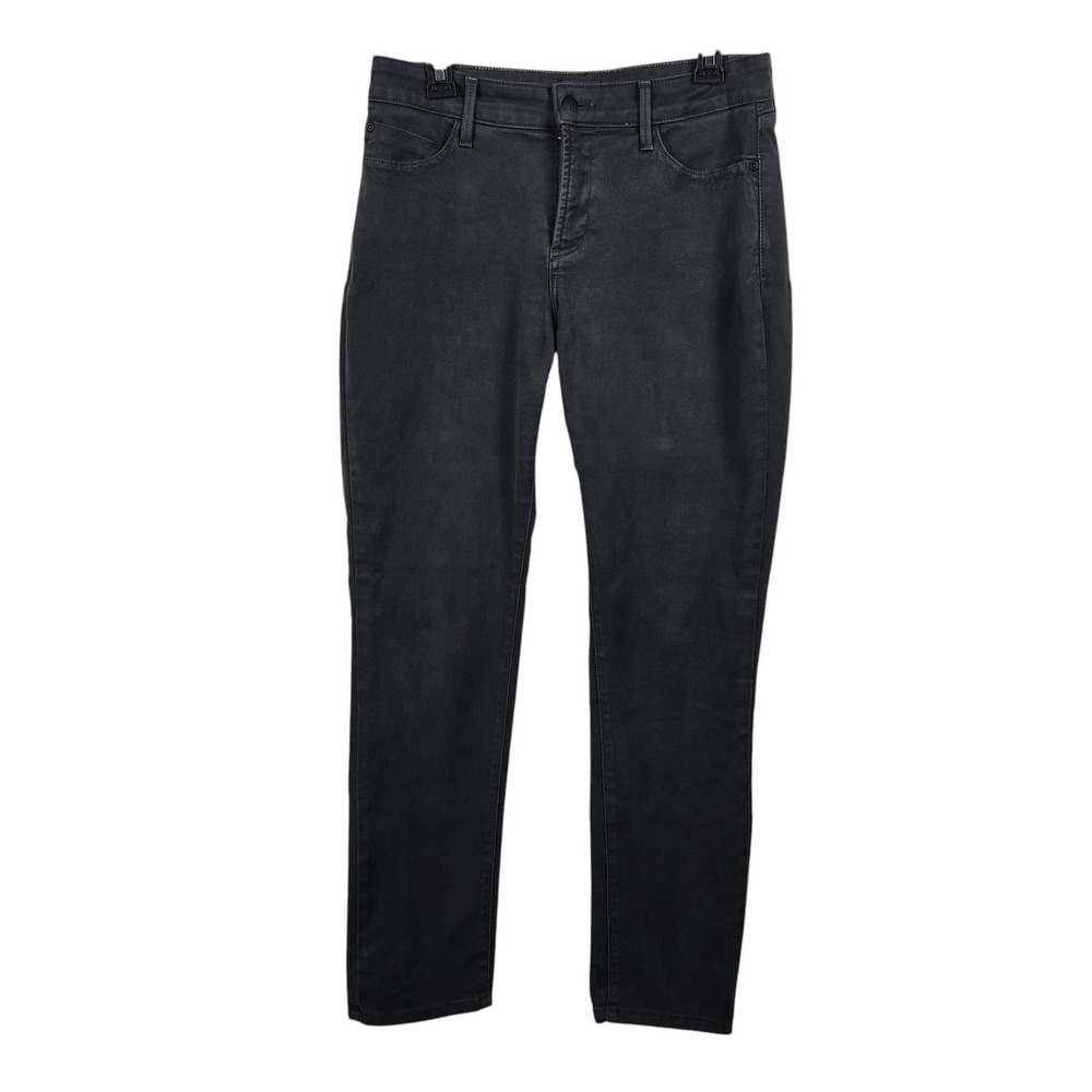 NYDJ Jeans Womens 8 Legging Black Skinny Stretch Denim Made in USA Slimming Pant